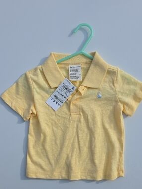 First Impressions Pale Yellow Polo Tee for Kids